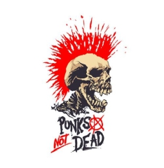 Punks Not Dead Motiv 1 Anstecker mit Sicherheitsnadel Ø 25mm