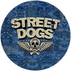 Street Dogs Motiv 1 Anstecker mit Sicherheitsnadel Ø 25 mm