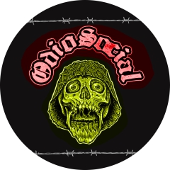 Odio Social Motiv 2 Anstecker mit Sicherheitsnadel Ø 25 mm