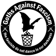 Gothics against fascism Anstecker mit Sicherheitsnadel Ø 25mm