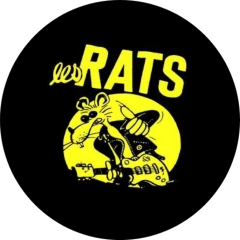 Rats, Les Rats (France) Motiv 2 Anstecker mit Sicherheitsnadel Ø 25mm