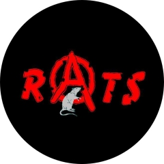 R.A.T.S. Rats (Anarcho, Belgium) Motiv 1 Anstecker mit Sicherheitsnadel Ø 25 mm