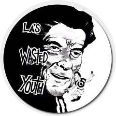 Wasted Youth Motiv 1 Anstecker mit Sicherheitsnadel Ø 25 mm