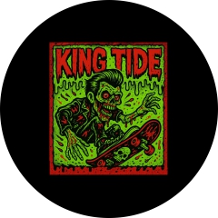 King Tide Motiv 1 Anstecker mit Sicherheitsnadel Ø 25 mm