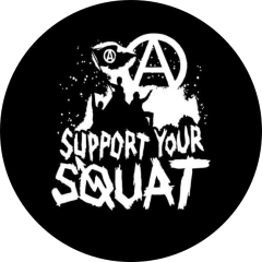 Support Your Squat Motiv 1 Anstecker mit Sicherheitsnadel Ø 25 mm
