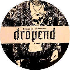 Dropend Motiv 1 Anstecker mit Sicherheitsnadel Ø 25 mm