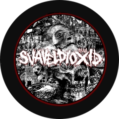 Svaveldioxid Motiv 2 Anstecker mit Sicherheitsnadel Ø 25 mm