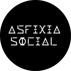 Asfixia Social Motiv 1 Anstecker mit Sicherheitsnadel Ø 25 mm