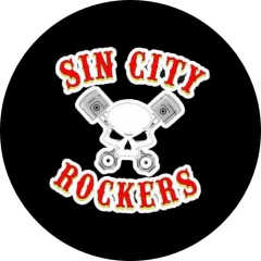 Sin City Rockers Motiv 1 Anstecker mit Sicherheitsnadel Ø 25 mm