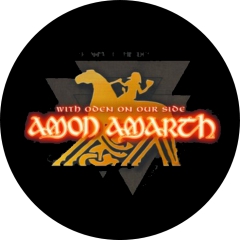 Amon Amarth Motiv 1 Anstecker mit Sicherheitsnadel Ø 25 mm