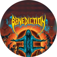 Benediction Motiv 1 Anstecker mit Sicherheitsnadel Ø 25 mm