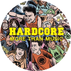 Hardcore - More Than Music Motiv 1 Anstecker mit Sicherheitsnadel Ø 25 mm