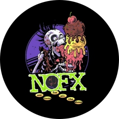 NOFX Motiv 38 Anstecker mit Sicherheitsnadel Ø 25 mm