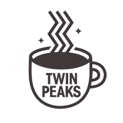 Twin Peaks Motiv 3 Anstecker mit Sicherheitsnadel Ø 25 mm