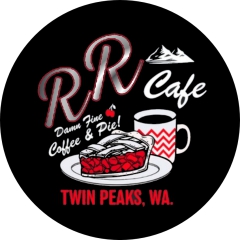 Twin Peaks Motiv 4 Anstecker mit Sicherheitsnadel Ø 25 mm