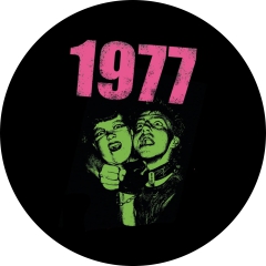 1977 Motiv 2 Anstecker mit Sicherheitsnadel Ø 25 mm