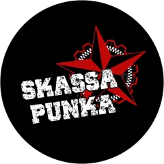 Skassa Punk Motiv 1 Anstecker mit Sicherheitsnadel Ø 25 mm