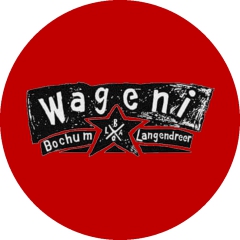Wageni Bochum Motiv 4 Anstecker mit Sicherheitsnadel Ø 25 mm