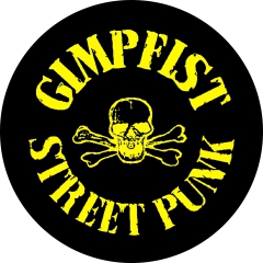 Gimp Fist Motiv 1 Anstecker mit Sicherheitsnadel Ø 25 mm