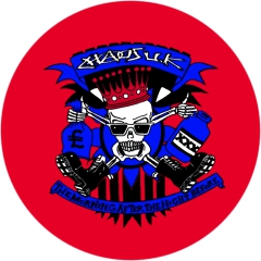 Chaos U.K. Motiv A Anstecker mit Sicherheitsnadel Ø 25mm