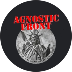 Agnostic Front Motiv 5 Anstecker mit Sicherheitsnadel Ø 25mm