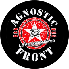 Agnostic Front Motiv 6 Anstecker mit Sicherheitsnadel Ø 25mm