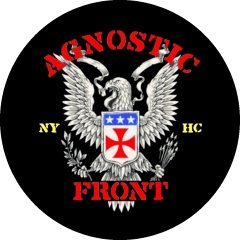 Agnostic Front Motiv 9 Anstecker mit Sicherheitsnadel Ø 25mm