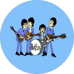 Beatles, The Beatles Motiv 2 Anstecker mit Sicherheitsnadel Ø 25mm