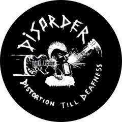 Disorder Motiv 8 Anstecker mit Sicherheitsnadel Ø 25mm