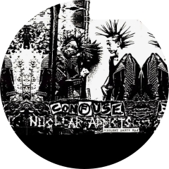 Confuse Motiv 1 Anstecker mit Sicherheitsnadel Ø 25 mm