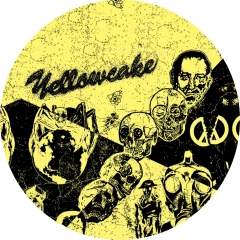 Yellowcake Motiv 1 Anstecker mit Sicherheitsnadel Ø 25 mm