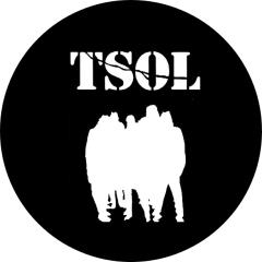 T.S.O.L. TSOL True Sounds Of Liberty Motiv 2 Anstecker mit Sicherheitsnadel Ø 25 mm