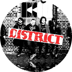 District Motiv 3 Anstecker mit Sicherheitsnadel Ø 25 mm