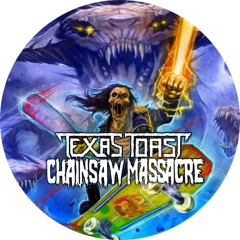 Texas Toast Chainsaw Massacre Motiv 1 Anstecker mit Sicherheitsnadel Ø 25 mm