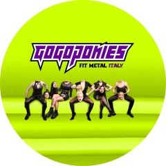 Gogoponies Motiv 1 Anstecker mit Sicherheitsnadel Ø 25 mm