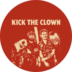 Kick The Clown Motiv 1 Anstecker mit Sicherheitsnadel Ø 25 mm