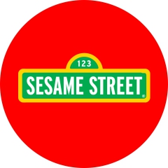 Sesame Street Motiv 1 Anstecker mit Sicherheitsnadel Ø 25 mm