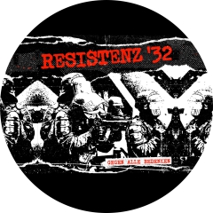 Resistenz ´32 Motiv 1 Anstecker mit Sicherheitsnadel Ø 25 mm