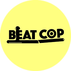 Beat Cop Motiv 1 Anstecker mit Sicherheitsnadel Ø 25 mm