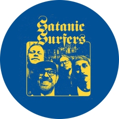 Satanic Surfers Motiv 3 Anstecker mit Sicherheitsnadel Ø 25 mm