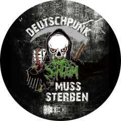 Schleim Motiv 1 Anstecker mit Sicherheitsnadel Ø 25mm