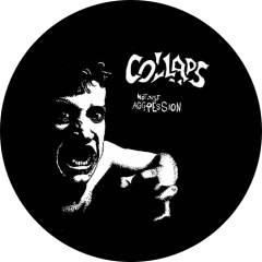 Collaps Motiv 4 Anstecker mit Sicherheitsnadel Ø 25 mm