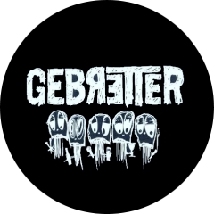 Gebretter Motiv 1 Anstecker mit Sicherheitsnadel Ø 25 mm