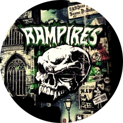 Rampires Motiv 2 Anstecker mit Sicherheitsnadel Ø 25 mm