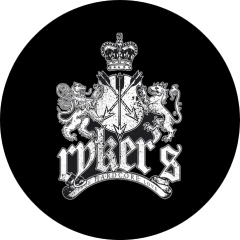 Ryker´s Rykers Motiv 3 Anstecker mit Sicherheitsnadel Ø 25 mm