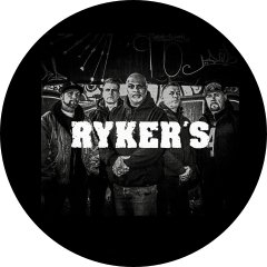 Ryker´s Rykers Motiv 8 Anstecker mit Sicherheitsnadel Ø 25 mm