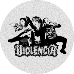 Violencia Motiv 1 Anstecker mit Sicherheitsnadel Ø 25 mm