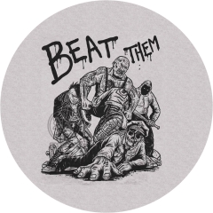 Beat Them Motiv 1 Anstecker mit Sicherheitsnadel Ø 25 mm