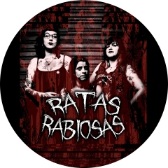 Ratas Rabiosas Motiv 1 Anstecker mit Sicherheitsnadel Ø 25 mm