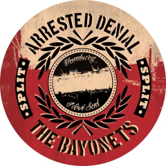 Arrested Denial Motiv 4 Anstecker mit Sicherheitsnadel Ø 25 mm